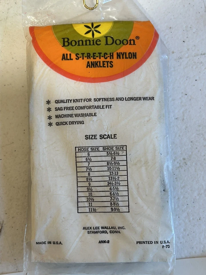 Calcetines de nailon elásticos vintage Bonnie Doon/Hanes para mujer nuevos stock antiguo lote 3 g2 Foto 4 de 4