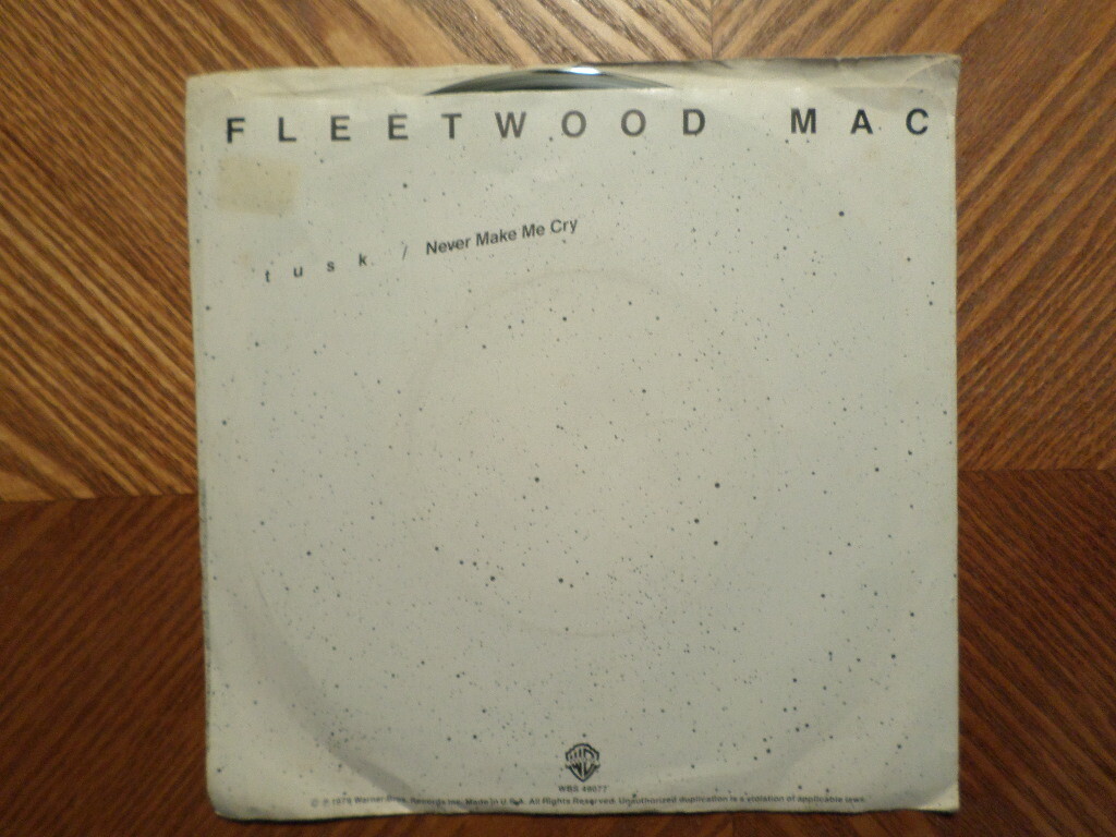 PROMO WB 45 RPM RECORD wPS/FLEETWOOD MAC/TUSK/MONO/STEREO/NR MINT