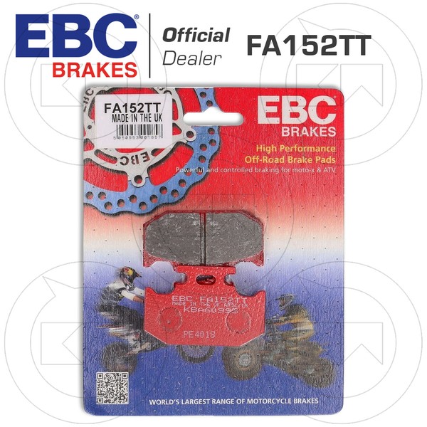 BremsbelÄGe Hinter Carbon EBC FA152TT FüR Suzuki RM 125 1989-1991-image