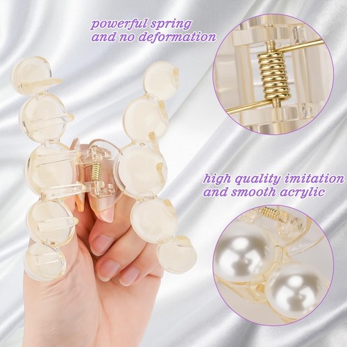 6pcs Claw Hair Clip set Accessories For Women Hair Claws Shark Clips For Girls - Picture 3 of 6