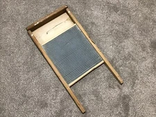 Antique washboard - 11 3/4" wide x 24" tall - wood & metal