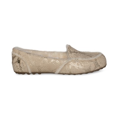 ugg hailey metallic snake loafer