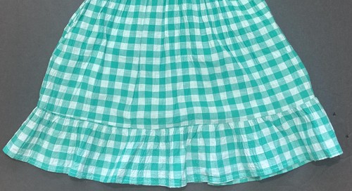 Girl's Cat & Jack Green Checked Sundress size 6-7 NWT - Picture 3 of 3