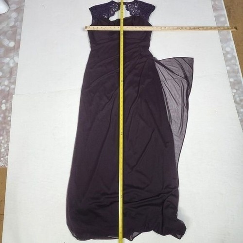 XScape lila Kleid in voller Länge mit Schal Damen 10 - Bild 6 von 9