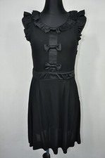 Marc Jacobs Black Bow Rayon/Silk  Women's Dress size  S
