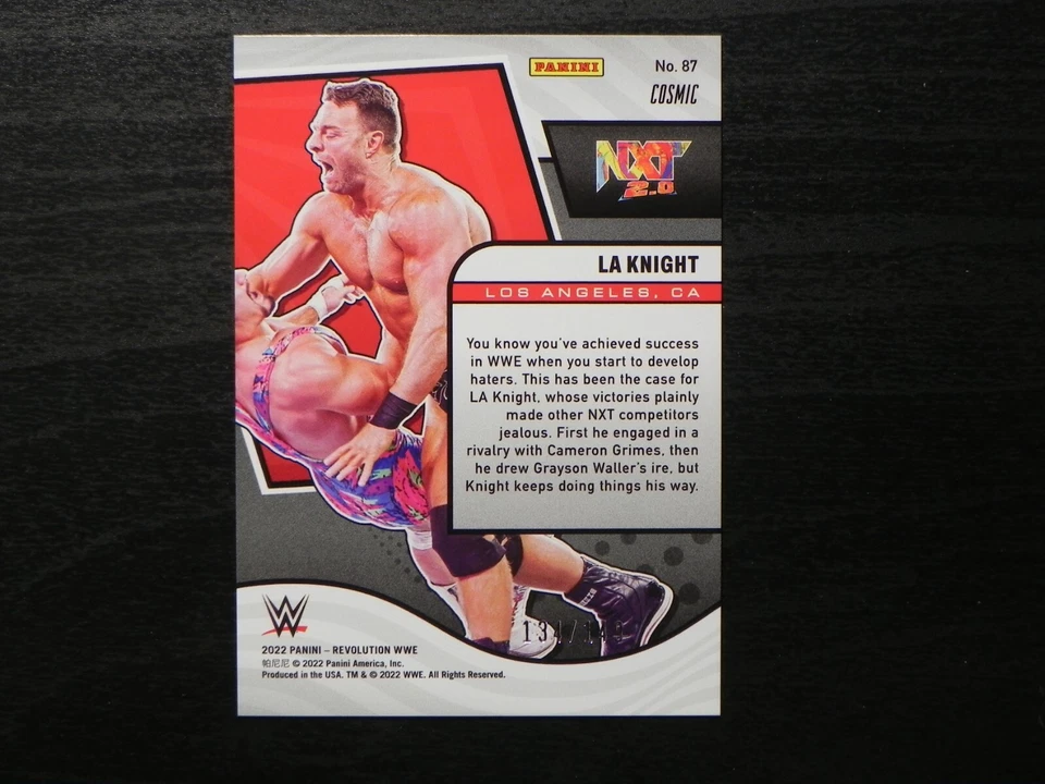 2022 Panini Revolution WWE COSMIC #87 LA Knight NXT 2.0 / 149 - Image 2 of 2