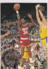 HAKEEM OLAJUWON ROOKIE Basketball Card 1984/85 Years Houston Rockets Upper Deck. rookie card picture