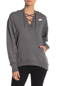 nike women's club lace up sweatshirt