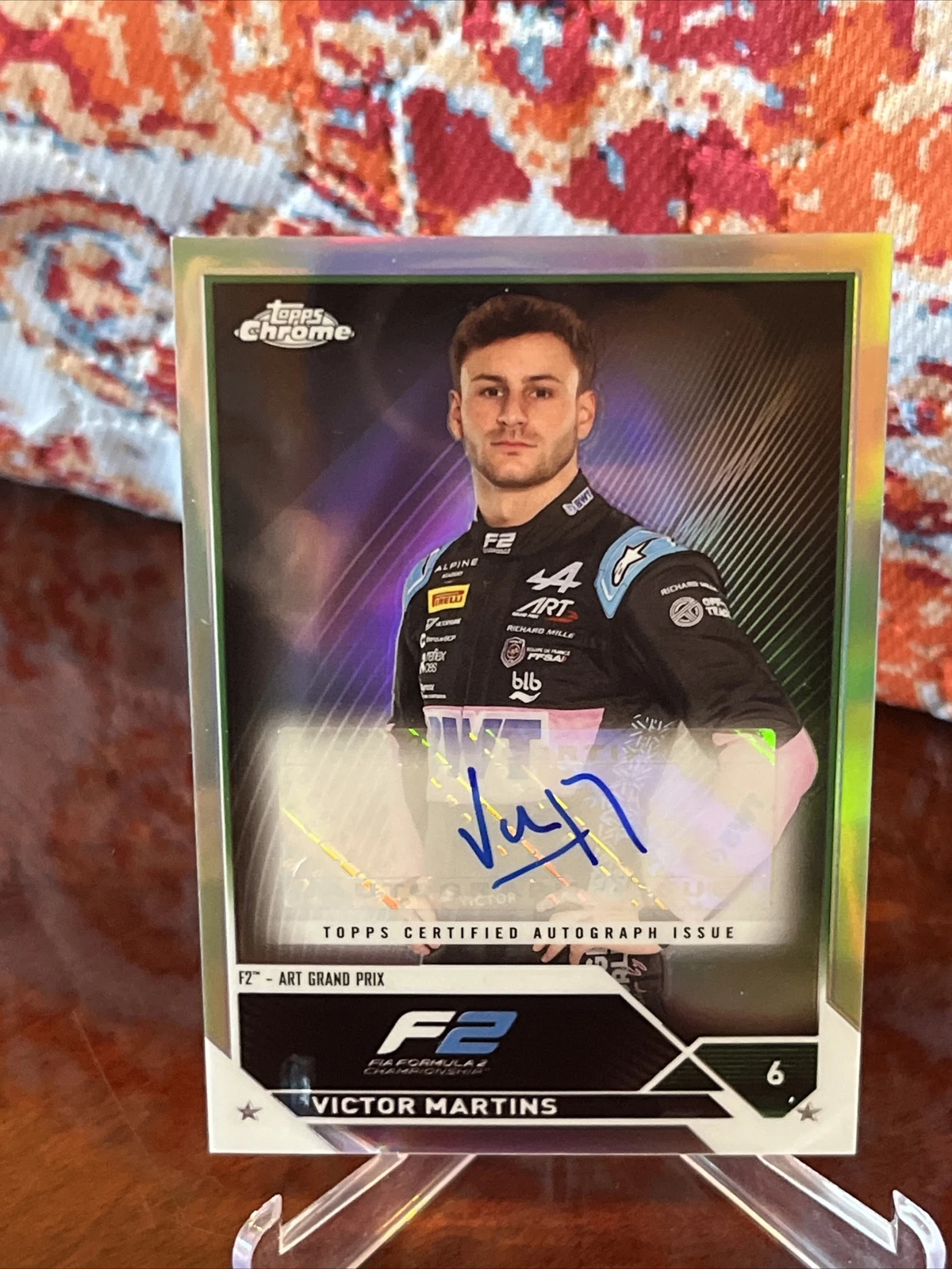 2023 Topps Chrome Formula 1 F1 Victor Martins #CAC-VM Autograph Refractor