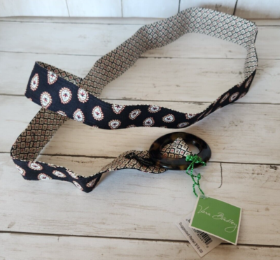 Vera Bradley Capri Classic Black Paisley Print Reversible 