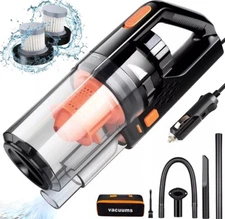 leaning with Wet or Dry Vacuum Portable Car Cleaner High Power 150W/7500Pa,