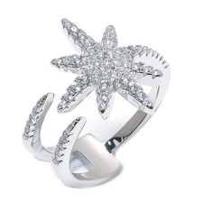 White Topaz Gemstone Handmade 925 Solid Sterling Silver Jewelry Ring Size 8