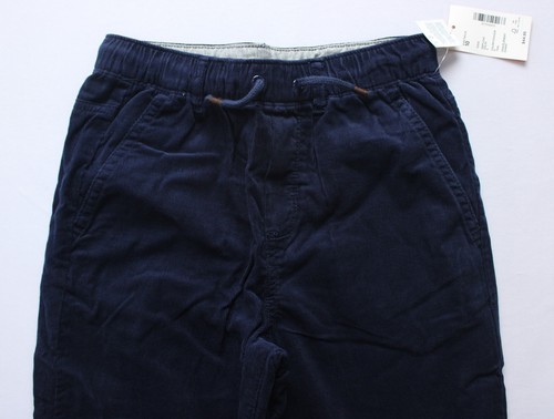 Gymboree Boys Tie Waist Corduroy Pull On Roll Cuff Pants AC2 Blue Size 10 NWT - Picture 2 of 4