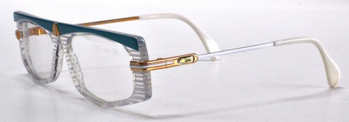 Cazal Vintage Eyeglasses- Ex-display- Mod. 192- Col. 289- Gold & Aqua Stripes - Picture 2 of 3