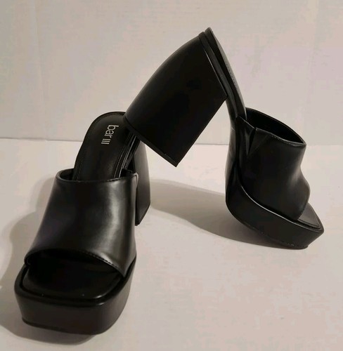 Bar III Women's Nessa P Solid Platform Sandals Shoes Size 9M - Picture 6 of 8