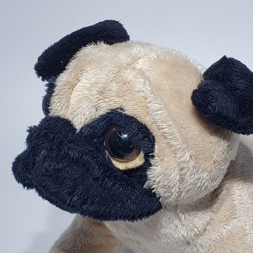 Ganz Webkinz Tan Fawn Apricot Pug Dog Plush HM105 no Code Retired - Picture 2 of 13