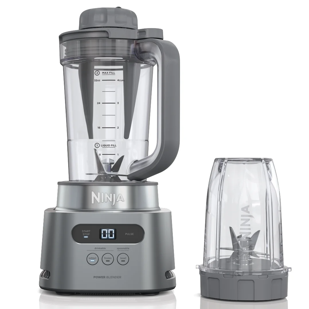 Ninja TWISTi SS150 34oz 1100W Countertop Blender in Cloud Silver-image