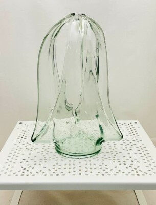 Glasvase 3-armig 28 x 17,5 cm ca.