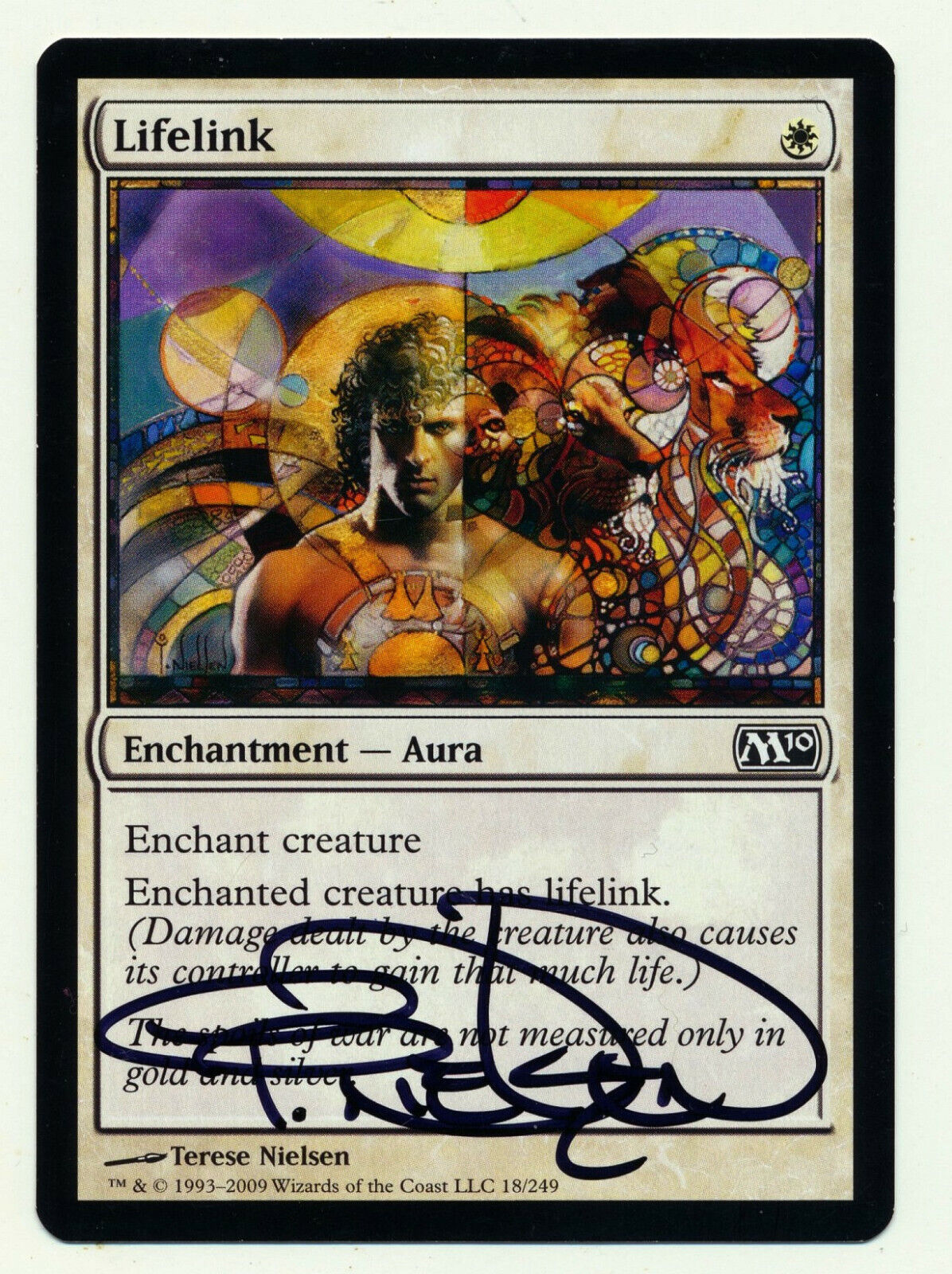 MTG Artist Proof Terese Nielsen Lifelink M10 Magic The Gathering Signed