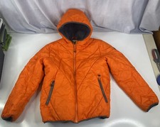 BIG CHILL FREESTYLE BOYS JACKET SIZE 18 ORANGE PUFFER WINTER SNOW SKI COAT