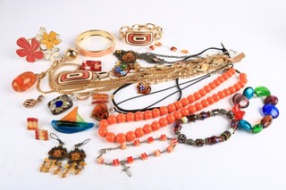 Murano Enamel Glass Mix Beads Multicolor Tones Jewelry Collection x 21 603 g