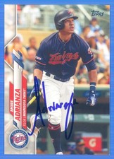 EHIRE ADRIANZA Signed/Autographed 2020 Topps Card #690 Twins w/COA b