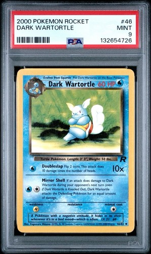 Dark Wartortle (Unlimited) graded PSA 9 for sale on eBay
