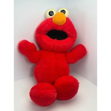 Vintage 1995 Tyco Sesame Street Elmo Plush 14 inch Laughs, Does not Shake
