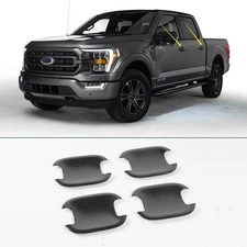 For 2021-2023 Ford F150 F-150 carbon fibre abs Door Handle Bowl Cover Cup Trim