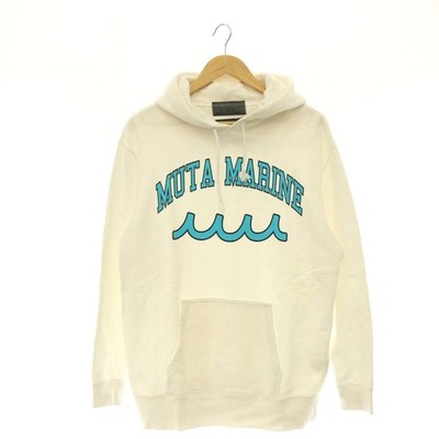 ACANTHUS × MUTA MARINE Collab Hoodie Parka Pullover White OS New