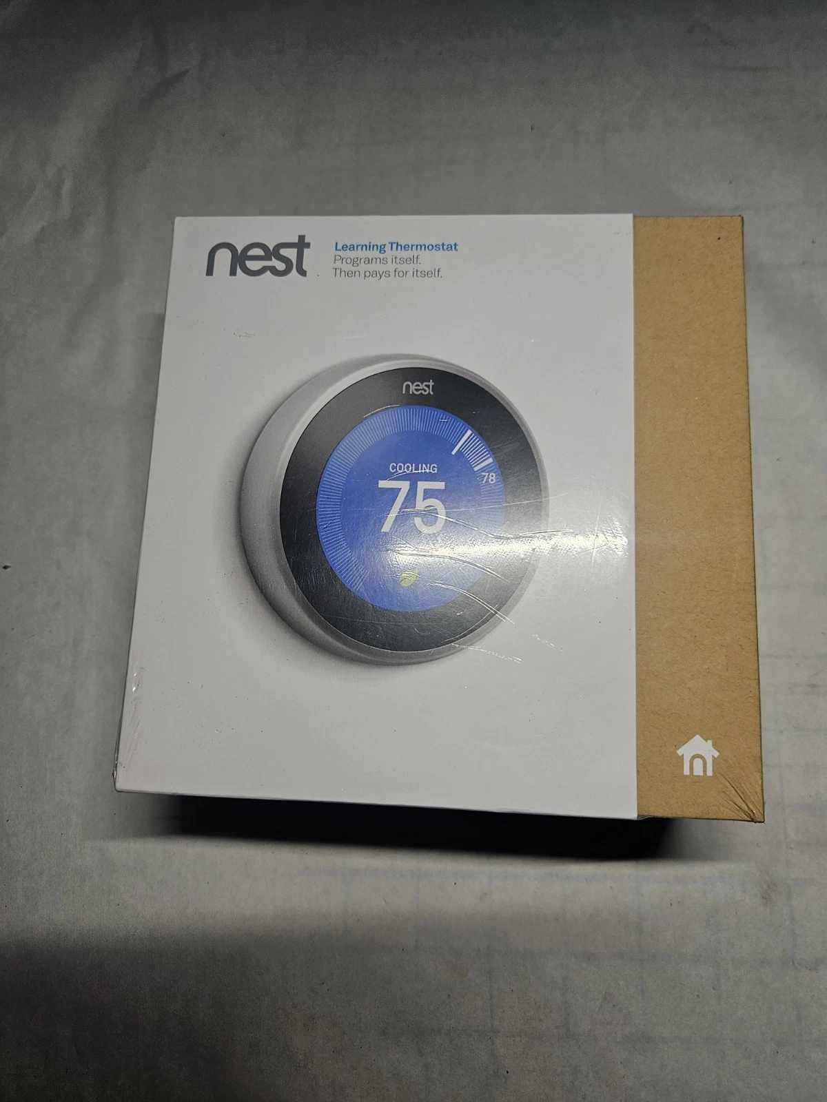 Sealed! Google Nest 3rd Generation Learning Thermostat T3007ES Stainless Steel *