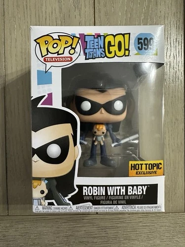Funko Pop! Television #599 Robin with Baby Hot Topic Exclusive Teen Titans Go!