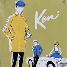 Vintage Mattel Ken Doll Carrying Case 1962 Gold