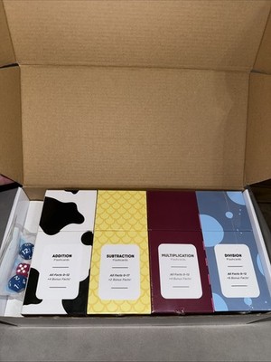 Think Tank Scholar Math Flash Cards Addition Subtraction Multiplication Division