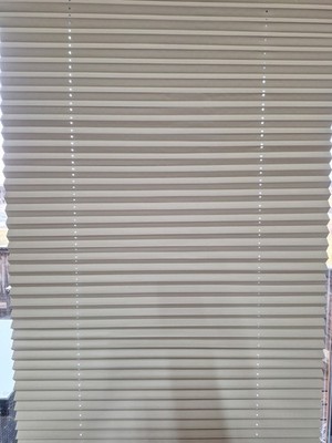 Plissee Klemmfix ohne Bohren Faltrollo Fenster Creme 70x220cm