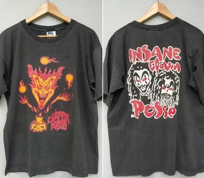 Insane Clown Posse Hip Hop Duo Gang Cover Album 1999 2 side T shirt Vtg WA4741
