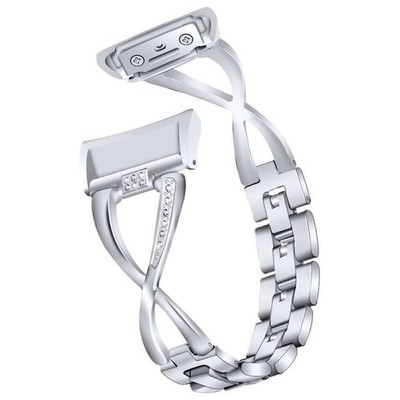 Stainless Chain Bracelet Smart Watch Band Strap Fits Samsung Gear Fit 2/Fit 2Pro