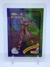 2025 Topps Chrome Marvel Ironheart #71 Blue & Green Shimmer Refractor #’d/199 SP