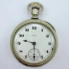 Antique Elgin Silveroid Pocket Watch, Pre-Owned, Doesn't Run (49#110)