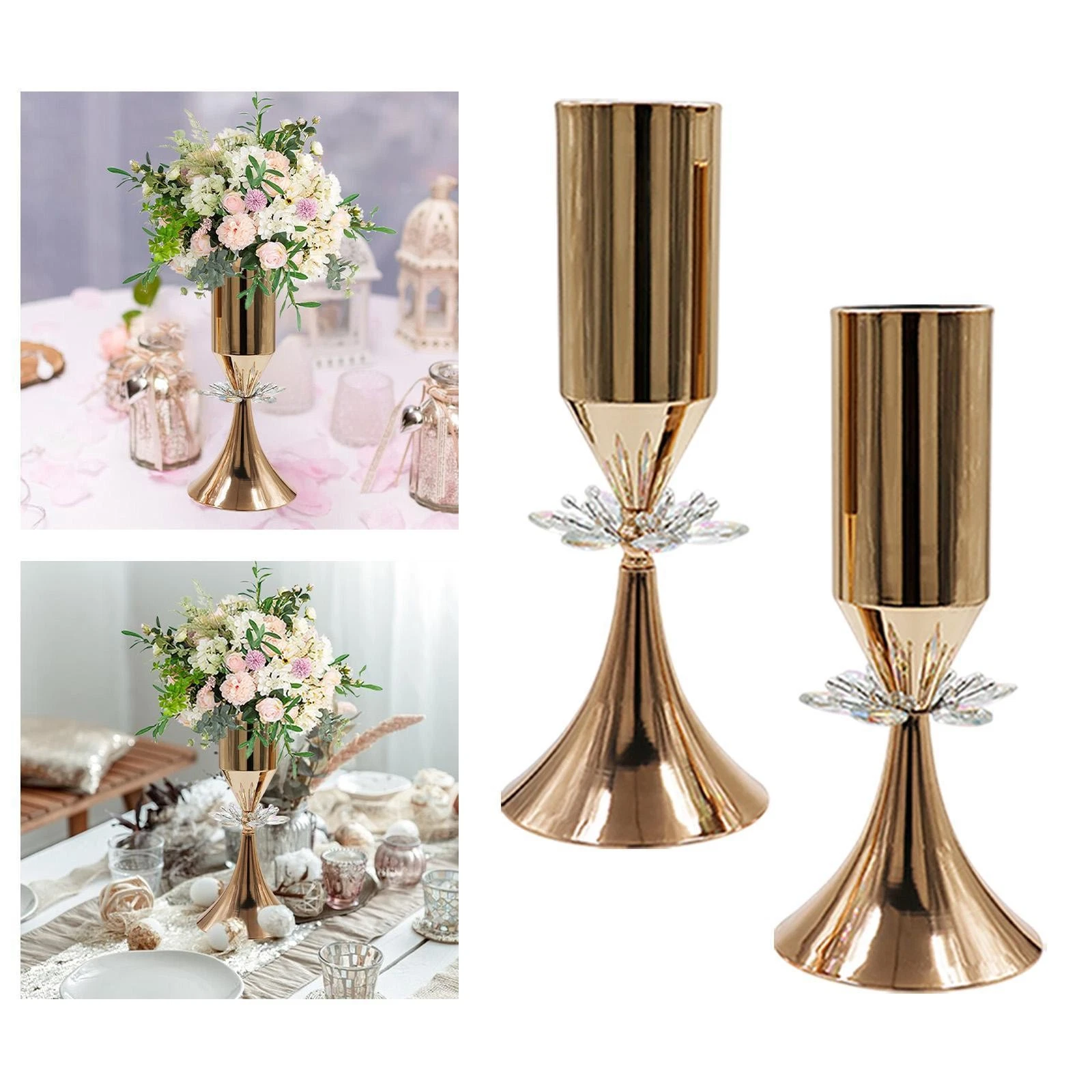 Flower Vase Versatile Table Centerpiece for Dining Table Living Room Shelf