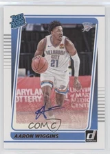 2021-22 Panini Donruss Rated Signatures Aaron Wiggins #241 Rookie Auto RC
