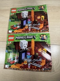 Lego Minecraft Instruction Manuals ONLY Lot Of 13 instructions 21134 21135 21143