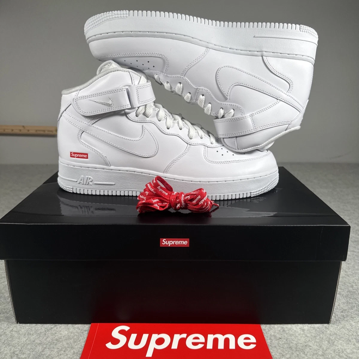 Nike Air Force 1 Supreme White | eBay