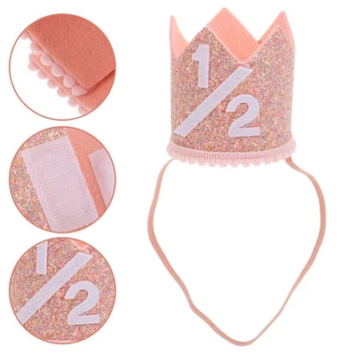 Chapeau de couronne de fête pour enfants, chapeau de couronne d'anniversaire, - Photo 1/4