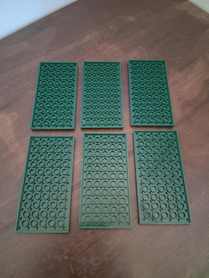 LEGO 6x12 Placas Verde Oscuro Lote Genuino Foto 2 de 2