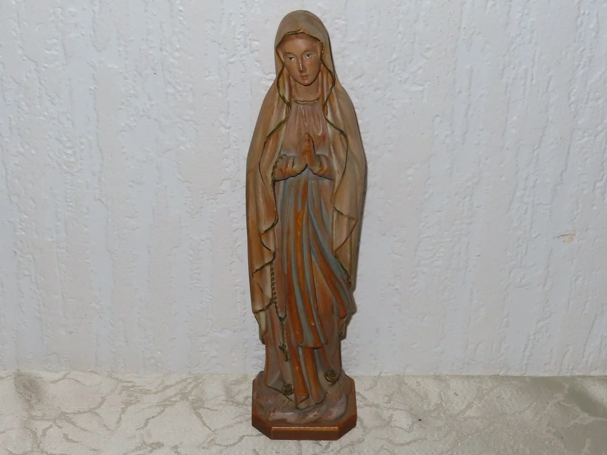 Heiligenfigur Holzfigur Heilige Maria betend H: 25,5cm
