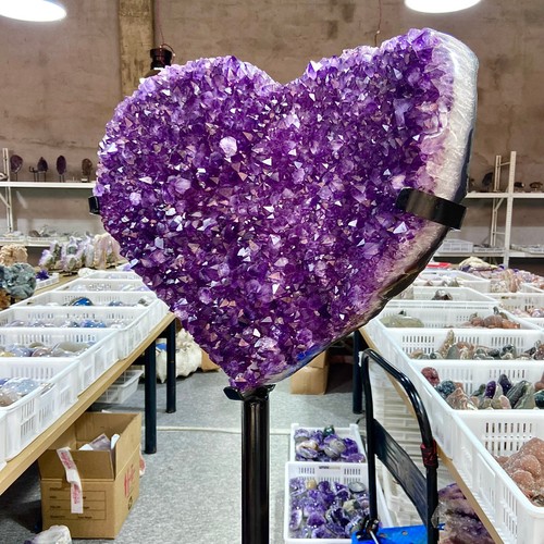 56.21LB Natural Amethyst Carving Love Crystal Mineral Healing - 第 6/14 張圖片