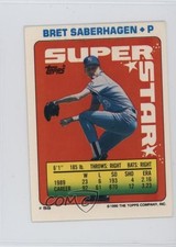 1990 Super Star Sticker Back Cards Bret Saberhagen Ryne Sandberg ( 46) HOF 05k6