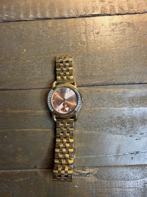 ESQ Movado Women s Rose Gold Watch Diamond Accent Small Seconds Swiss Quartz Bra