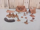 Marx Battleground Playset Parts Bunker Tank Obstacles Mines Flags More 1960-70's